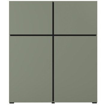 Komoda CROSI 76 zielony / czarny