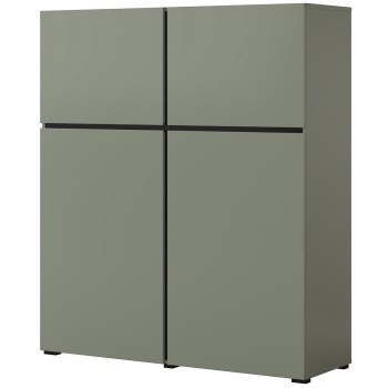 Komoda CROSI 76 zielony / czarny