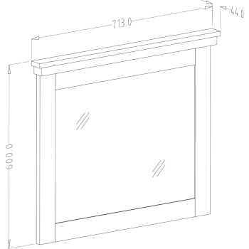 Lustro TEVORA EV04 wymiary