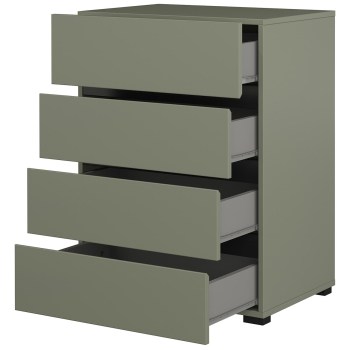 Komoda CROSI 27 zielony / czarny