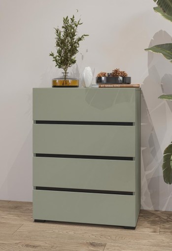 Komoda CROSI 27 zielony / czarny
