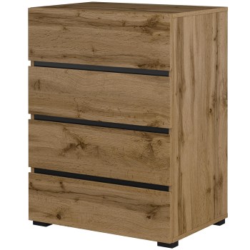 Komoda CROSI 27 zielony / czarny