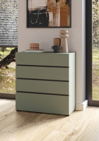 Komoda CROSI 28 zielony / czarny