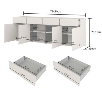 Komoda CROSI 25 wymiary