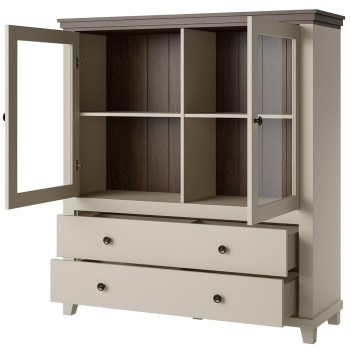 Komoda TEVORA EV46 beż jasny / dąb dunin