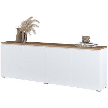 Komoda MUDO 25 biały / dąb mauvella