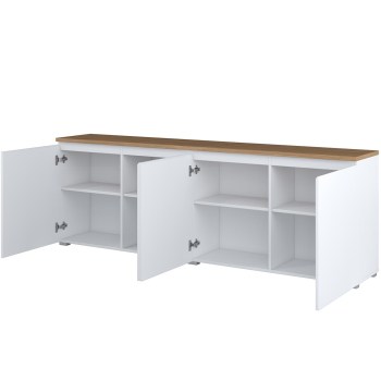 Komoda MUDO 25 biały / dąb mauvella