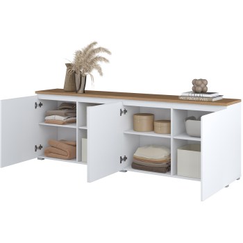 Komoda MUDO 25 biały / dąb mauvella