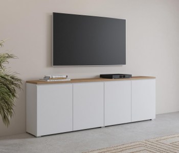 Komoda MUDO 25 biały / dąb mauvella