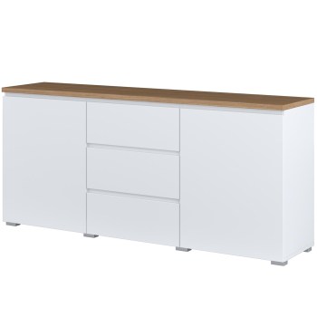 Komoda MUDO 26 biały / dąb mauvella