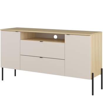 Komoda DORE 26 dąb lindberg / kaszmir