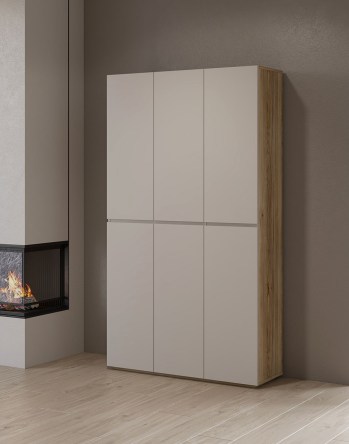 Komoda DRISS 78 dąb mauvella / kaszmir