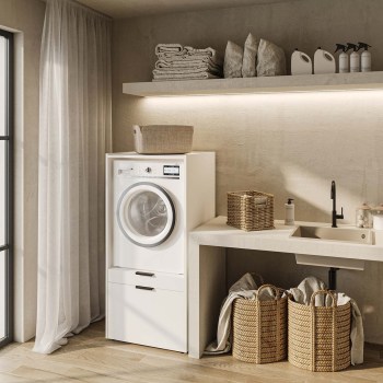 Zabudowa na pralkę / suszarkę VESA 60 biała