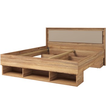 Łóżko 180x200 PRESSIMO 32 dąb mauvella / congo