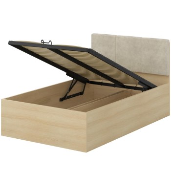 Łóżko z pojemnikiem 120x200 LERRA 55 dąb lindberg
