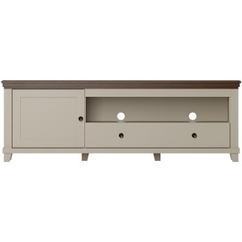 Komoda RTV TEVORA EV40 beż jasny / dąb dunin