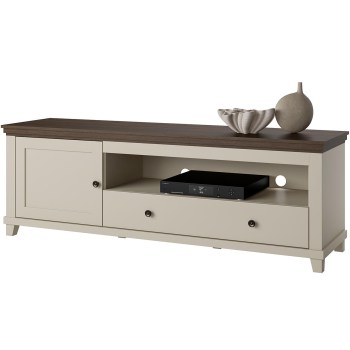 Komoda RTV TEVORA EV40 beż jasny / dąb dunin