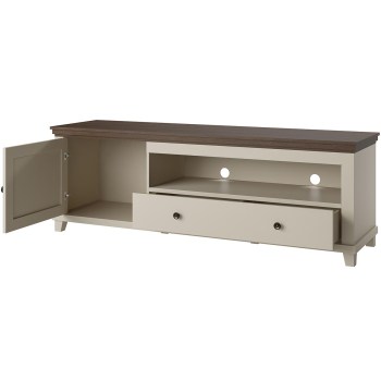 Komoda RTV TEVORA EV40 beż jasny / dąb dunin