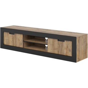 Komoda RTV TRUDO 40 dąb samdal / czarny