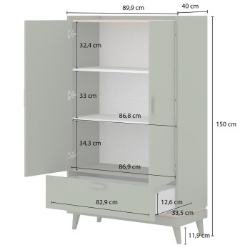 Szafa uchylna z szufladą CANDIS 38