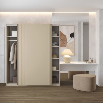 Szafa przesuwna 180 IVAN 16 beż jasny