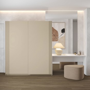 Szafa przesuwna 180 IVAN 16 beż jasny