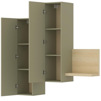 Witryna wisząca TABO BT04 dąb lindberg / eukaliptus