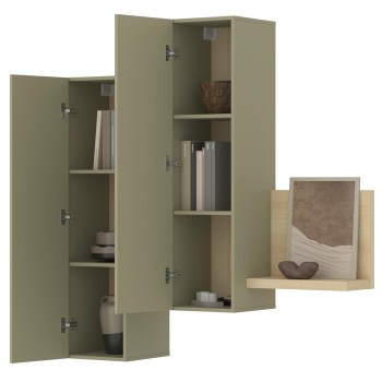 Witryna wisząca TABO BT04 dąb lindberg / eukaliptus