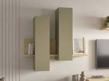 Witryna wisząca TABO BT04 dąb lindberg / eukaliptus