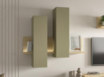 Witryna wisząca TABO BT04 dąb lindberg / eukaliptus