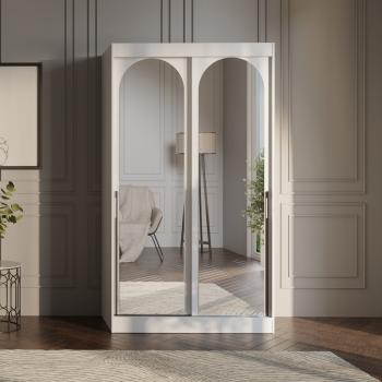 Szafa przesuwna 120 MOGI biała + czarny