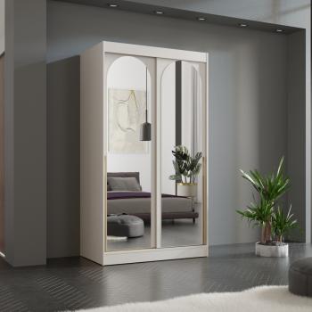 Szafa przesuwna 120 MOGI kaszmir + złoty
