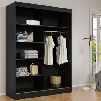 Szafa przesuwna 150 MOGI czarny