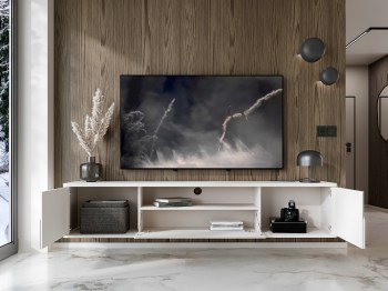 Komoda RTV RADIUS biały
