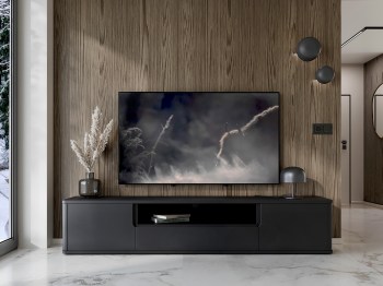 Komoda RTV RADIUS 180 czarny