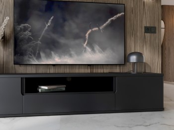 Komoda RTV RADIUS 180 czarny