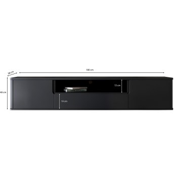 Komoda RTV RADIUS 180 czarny