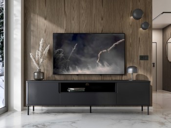 Komoda RTV RADIUS 180NC czarny