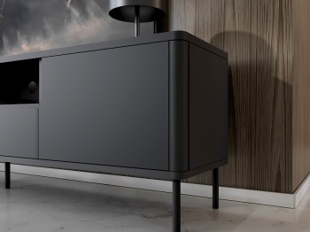 Komoda RTV RADIUS 180NC czarny