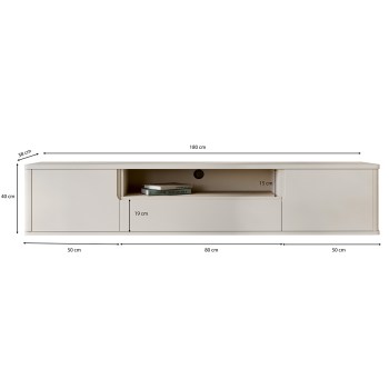 Komoda RTV RADIUS 180 kaszmir