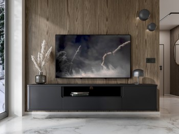 Komoda RTV RADIUS 180 czarny