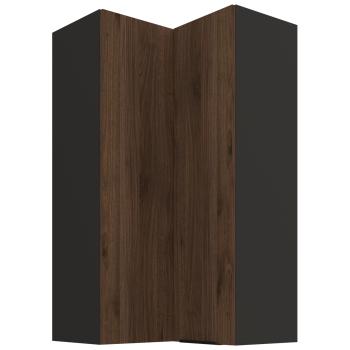 Szafka górna narożna 60 SILVIA 67 czarny / orzech okapi