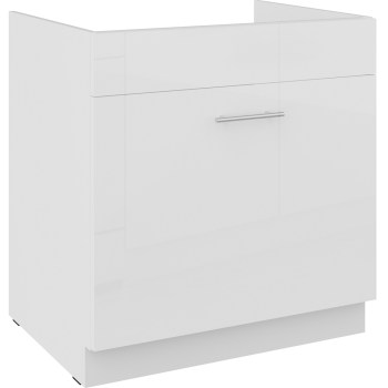 Szafka dolna pod zlew z szufladą 80 LAURA 01A biały połysk