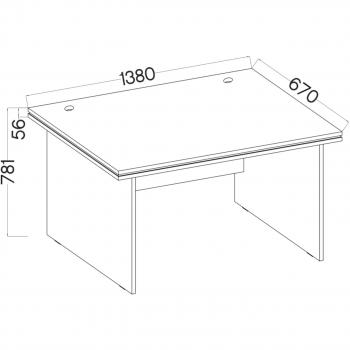 Wymiary: Biurko MALTIS MT20