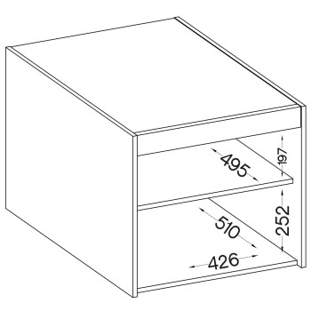 Wymiary: Nadstawka do szafy ELENI 1D