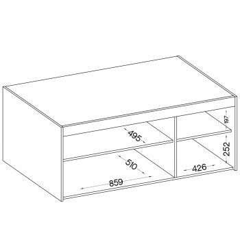 Wymiary: Nadstawka do szafy ELENI 3D