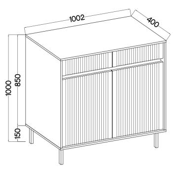 Wymiary: Komoda SEOUL 02