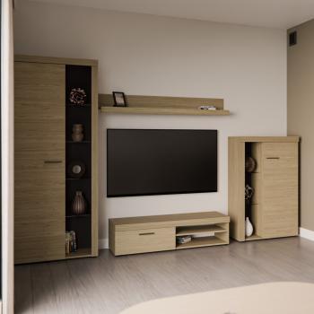 Meblościanka RODOS dąb olejowany