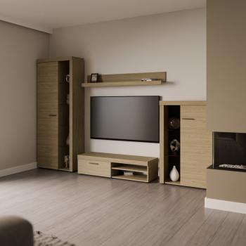 Meblościanka RODOS dąb olejowany