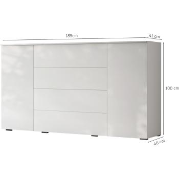 Wymiary: Komoda FIGO 05 biały
